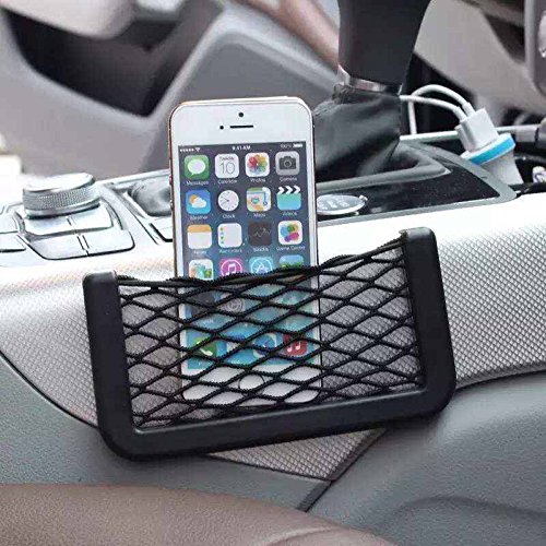 Universal Car Net Holder For Small Utilities Organizer Black Color RS.97 (68.00% Off) - Amazon