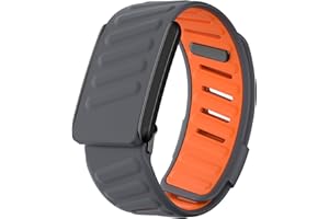 VeveXiao Rugged Comfort Silicone Wristband Compatible with WHOOP 4.0 Band, Durable Soft Silicone Sports Loop Replacement Bands for Men & Women, with U Shapped Connector