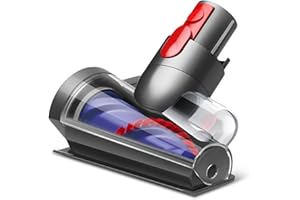 TOPWEB Mini Brosse Turbine sans Cheveux Compatible avec Dyson V7 V8 V10 V11 V15 SV10 SV11 SV12 SV14 Aspirateurs, Idéal pour Nettoyer Les Canapés Paniers de Vos Animaux Matelas Escaliers