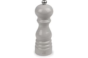 PEUGEOT - Salzmühle Paris 18 cm - Kollektion Paris-rama - Klassische Mahlgradeinstellung - Aus PEFC-zertifiziertem Holz - Französiches Know-How - Perlgrau