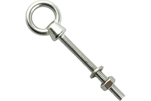 Eisenwaren2000 | Bulloni ad anello M10 x 100 mm (2 pezzi) – Bullone ad occhio con filettatura metrica – Bullone con occhiello – Acciaio inox A4 V4A – inossidabile