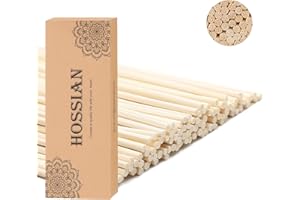 HOSSIAN - Difusor de fragancia de aromaterapia con 10 bolas de colores aleatorios para decoración del hogar, varillas de caña de ratán + 90 varillas de difusor de caña, spa, aromaterapia (8 "x 3 mm)
