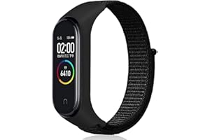 Keecuty Cinturino in Nylon per Xiaomi Mi Band 6/5/4/3 Cinturino in Nylon Regolabile Cinturino di Ricambio Compatibile XiaomiMi Band 6/5/4/3 per Donna Uomo