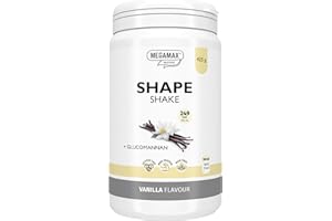 ‎MEGAMAX NUTRITION MEGAMAX Shape Shake Vanille – Diät Drink mit High Protein, Vitaminen & Mineralstoffen – Mahlzeitenersatz zum Abnehmen Shake mit Vanillegeschmack 425 g Pulver - protein shake for weight loss abnehmen
