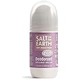 Salt Of the Earth Refillable Natural Deodorant Roll On Peony Blossom - Effective Protection, 100% Natural ingredients, Eco friendly, Vegan, Cruelty Free. Suitable for Women, Men & Kids - 75ml