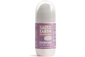 ‎SALT OF THE EARTH Natural Deodorant Roll On by Salt of the Earth, Peony Blossom - Refillable, Vegan, Long Lasting Protection, Leaping Bunny Approved, Made in the UK - 75ml
