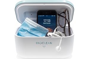 GOKOCO Bioclean Box - Esterilizador UV 3 en 1 - Desinfección LED Ultravioleta - Caja Desinfectante - Esterilización Máscara Tela, Desinfección General y Almacenamiento Estéril