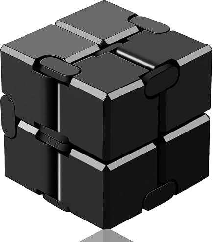 OBEST Fidget Slider Aus Metall – EDC Dekompressionsspielzeug Für Erwachsene (4,5x3,5 Cm) – Stressabbau & Fokus Im Büro