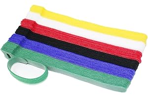 QILERUI Fascette riutilizzabili, fascette regolabili per la gestione dei cavi, cinghie per organizer Cinghie per cavi (60 pezzi)