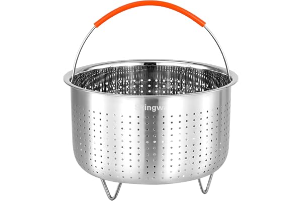 Skingwa Ångkorg för Instant Pot, grönsaksångkorg rostfritt stål ångkorginsats för krukor