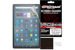 TECHGEAR [2 Pack Fire Max 11" Screen Protectors, Ultra CLEAR Screen Protector Guard Cover Designed for All New Amazon Fire Max 11 Tablets (2023 / 13th Generation)