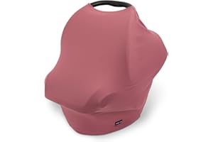 Simka Rose Car Seat Covers for Babies- Nursing Cover Breast feeding Essentials & Baby Necessities- Carseat Stroller Combos Infant Boys and Girls - Baby Registry Breastfeeding Must Haves First Time Mom