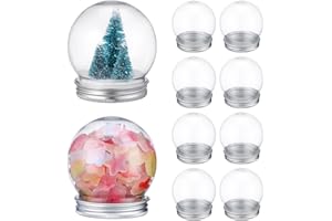 HOMSFOU 10-Teiliges Mini-Schneekugel-Set Leere Schneekugeln Schneekugeln Für Erwachsene Einzigartige Leere DIY- Mini-Schneekugeln Für DIY-Schneekugeln Aus Kunststoff