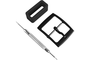 MyTime Correas de reloj de repuesto con hebilla de plástico y trabillas de silicona para Swatch, colores y anchos a elegir