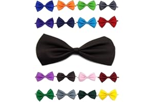 Doggie Style Store Bow Tie Dog Puppy Cat Kitten Pet Tuxedo Wedding Dicky Bowtie Shirt Birthday Dinner Party Tux Fancy Dress Groom Ring Bearer Neck Collar Chocolate Dark Brown