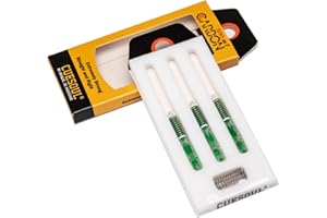 CUESOUL TERO AK7Aste/stelo per Freccette in Carbonio, Sottili, telescopiche a Molla Integrate, Set da 3 Pezzi