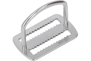 VGEBY D Ring Webbing Retainer, 316 Stainless Steel Portable D Ring Webbing Harness Belt Retainer Keeper Stopper for Diving Water Sports