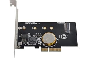 CHENYANG CY - Adattatore NVME a PCIe, M.2 PCIe NVMe SSD M Key a PCI Express 3.0 x4 scheda di espansione con protezione da guasto di alimentazione Super condensatore 4.0F
