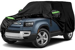 SPORTULI Waterproof Car Cover Replace for 2020-2024 Land Rover Defender 90 2-Door, 6 Layers All Weather Car Covers with Zipper Door for Snow Rain Dust Hail Protection (Defender 2 Door)