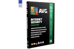 DEISATECH AVG Internet Security 2024 - Protection Antivirus | multi-appareils | 10 appareils | 1 an | Box