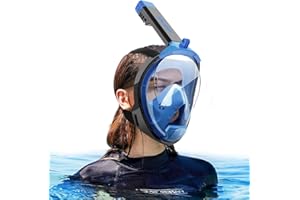 HINATAA Máscara de Buceo, Diseño de Doble Bola Flotante Máscara de Snorkel, Anti-Vaho Máscara de Esnórquel, con Montaje de Snorkel Desmontable, Máscara de Gafas para Adultos y Jóvenes