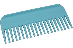 ZEROKIWI Professional Detangling Wet Comb, Standable Wide Tooth Hair Styling Comb for Men Women Pompadour Long Straight Curly Wavy No Handle Shampoo Comb for Travel, Gymbag, Purse, Home, Office (Azure)