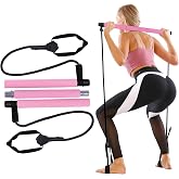 GLKEBY Pilates Stick Falten Pilates Stick Spannung Seil Einstellbare Yoga Flexibilit&auml;t &Uuml;bung Arm St&auml;rke Taille Bein &Uuml;bung