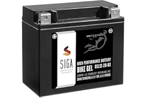 SIGA IMPULSIVE DYNAMIK SIGA GEL Motorradbatterie 12V 20Ah 350A/EN GEL Batterie YTX20-BS GEL12-20-BS YTX20-4 51822