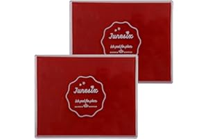 ROUCERLIN 2 PCS Large Size Craft Ink Stamp Pads, Washable Scrapbooking Finger Paint Ink Pad for Kids, Craft Ink Pads for Rubber Stamps, DIY Cards, Paintings, Baby Footprint Handprint (2 Red)