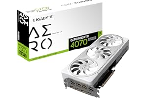 Gigabyte GeForce RTX 4070 SUPER AERO OC Graphics Card - 2565MHz Core, 12GB GDDR6X 21000MHz 192-bit Memory, PCI-E 4.0, 3x DP 1.4, 1x HDMI 2.1a, NVIDIA DLSS 3.5, GV-N407SAERO OC-12GD
