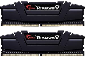 G.SKILL Gskill F4-3200C16D-16GVKB Memory D4 3200 16GB C16 RipV K2 2X 8GB, 1,35V, RipjawsV schwarz