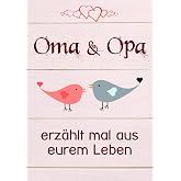 Oma & Opa, erzählt mal aus eurem Leben: Liebevolles Buch zum Ausfüllen "Opa, Oma erzähl mal!"