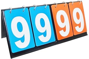 Palmetto Housewares Tableau de score avec indicateur de score deux couleurs quatre séquences 35,6 x 15,2 cm