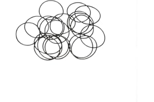 sourcing map Nitrilo Goma Juntas Tóricas 27mm OD 25mm ID 1mm Ancho, Métrico Sellado Junta, Paquete 20