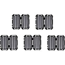 YUJUVI Ferrietkernset – 48 Stuks, 6 Maten (3,5 Mm Tot 13 Mm), Clip-on EMI/RFI Filter Voor Kabels, Incl. Opbergbox