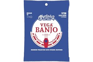 Martin- V730 VEGA BANJO STRINGS MEDIUM NICKEL WOUND, 5 corde