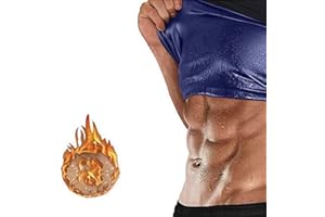 Calmshops Men Sweat Shaper Sauna Vest Premium Workout Tank Top Vest Polymer for Slimming Weight Loss…