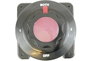 MiDMarine Marine Heavy Duty Dual Battery Isolator Switch Rated to 300Amp