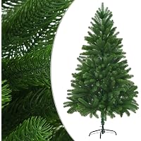 Tectake Künstlicher Weihnachtsbaum 180 Cm – Mit Spritzguss- & PVC-Nadeln, Beschneit, Klappbarer Holzständer