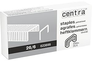 Centra Esselte Centra Punti Metallici 26/6, Confezione da 5000 Pezzi, 623699