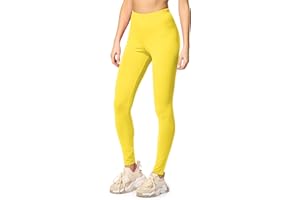 Merry Style Lunghi Leggings Fuseaux Sportivi da Donna Pratico Modello a Vita Alta in Cotone Naturale MS10-198