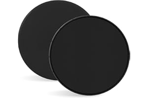 Jesiah 2Pcs Dual Sided Gliding Discs, 17.5cm Reversible Core Sliders Ultimate Core Trainer Exercise Discs Abdominal workout Strength Glider for Men Women Gym Home Carpet Wood Hard Floors