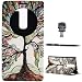 Produktbild LG G4c Schutzhülle Leder Hülle, Alfort 3 in 1 Flip Fashion Design Dual Use Falten Premium PU Leder Tasche Case Cover Flip Fenster Window Touch Screen für LG G4c ( LG G4 Mini ) 5.0" Smartphone Funktion Standfunktion Unterstützte Telefone mit Farbige Bäume ( Farbe ) + Netter Staub Stecker + Alfort Schwarz Stylus Pen