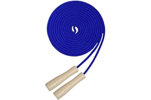 AUMCDIK 16 FT Long Jump Rope for Kids, Adjustable Double Dutch Skipping Rope with Wooden Handle, Multiplayer Team Jumping Rope for Outdoor Fun, School Sport, Party Game, Birthday Gift