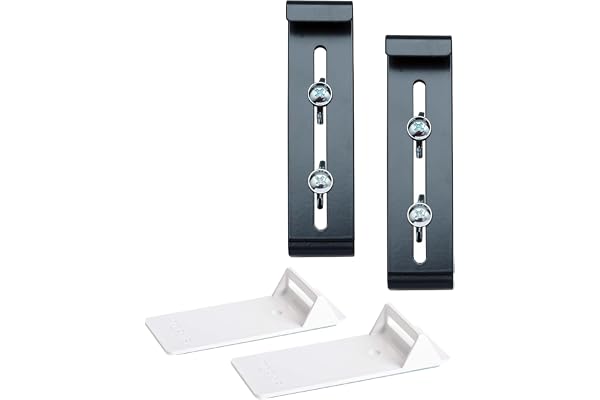 Plastia Fixpot Accroche Jardinière Invisible et Robuste - Support Balconnière pour Tous Les Rebords de Fenêtre, 2 pcs Anthracite