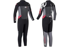 Osprey | Kids 5mm Wetsuit, Full-Length Winter Kids Neoprene Surfing Bodyboarding Wetsuit, Origin, Red