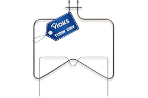VIOKS Heizelement 230V 1150W Ersatz für Whirlpool 481010375734 Indesit C00324022 EGO 2041494000 Heizelemente für Bauknecht Ignis Backofenheizung für Backofen Herd Einbauherd Elektroherd