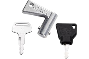 CARNFORTH 3pcs Master Plant Keys Set for JCB Equipment Ignition Switch, Door Lock, Adblue Cap, Battery Isolator Disconnect, also fit Case Link-Belt Bobcat Caterpillar New Holland Volvo Machinery