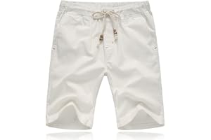 JustSun Pantaloncini Uomo Shorts Uomo con Tasche Cotone Leggero