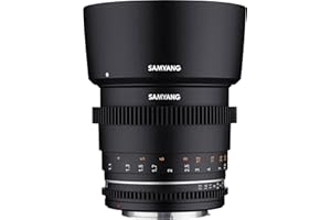 Samyang MF 85 mm T1,5 VDSLR MK2 Canon RF – silny obiektyw T1,5 Tele Cine i Video do Canon RF Mount, stała ogniskowa 85 mm, Follow Focus, wieńce zębate pełnoklatkowe i APS-C, rozdzielczość 8K